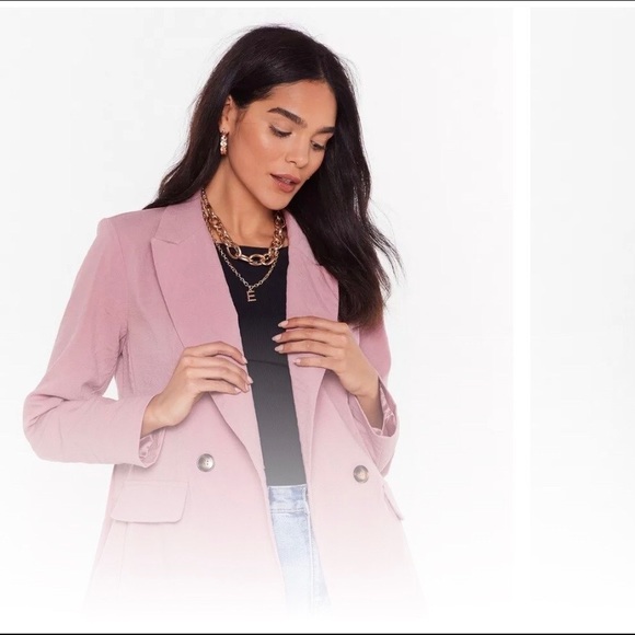 Small Pink Linen Blazer barely worn - Picture 3 of 4